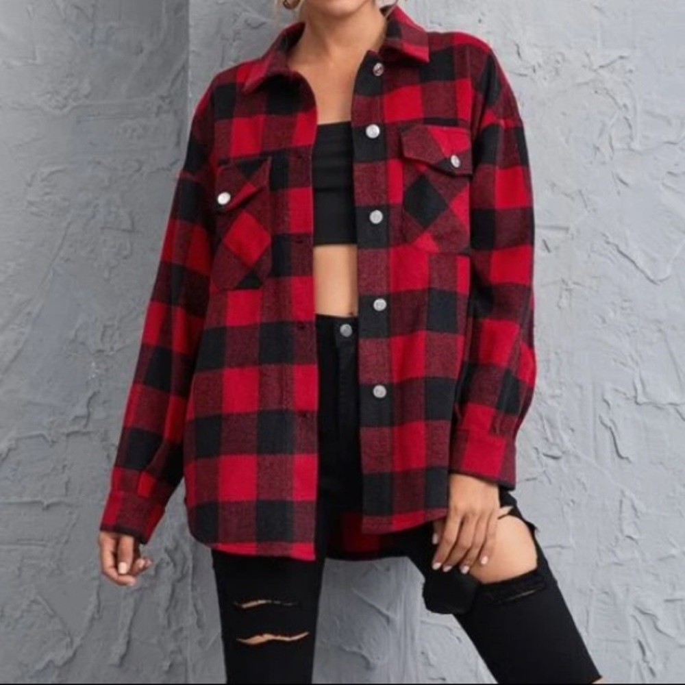 Autumn Buffalo Print Flannel Jacket - Picture 7 of 7